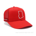 Custom Red Mesh Trucker Cap